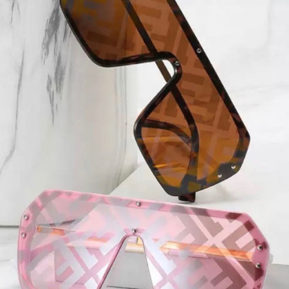 Designer Inspo Wide Frame Fashion Sunglasses